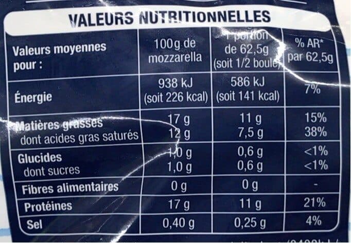 Auchan Mozzarella packshot