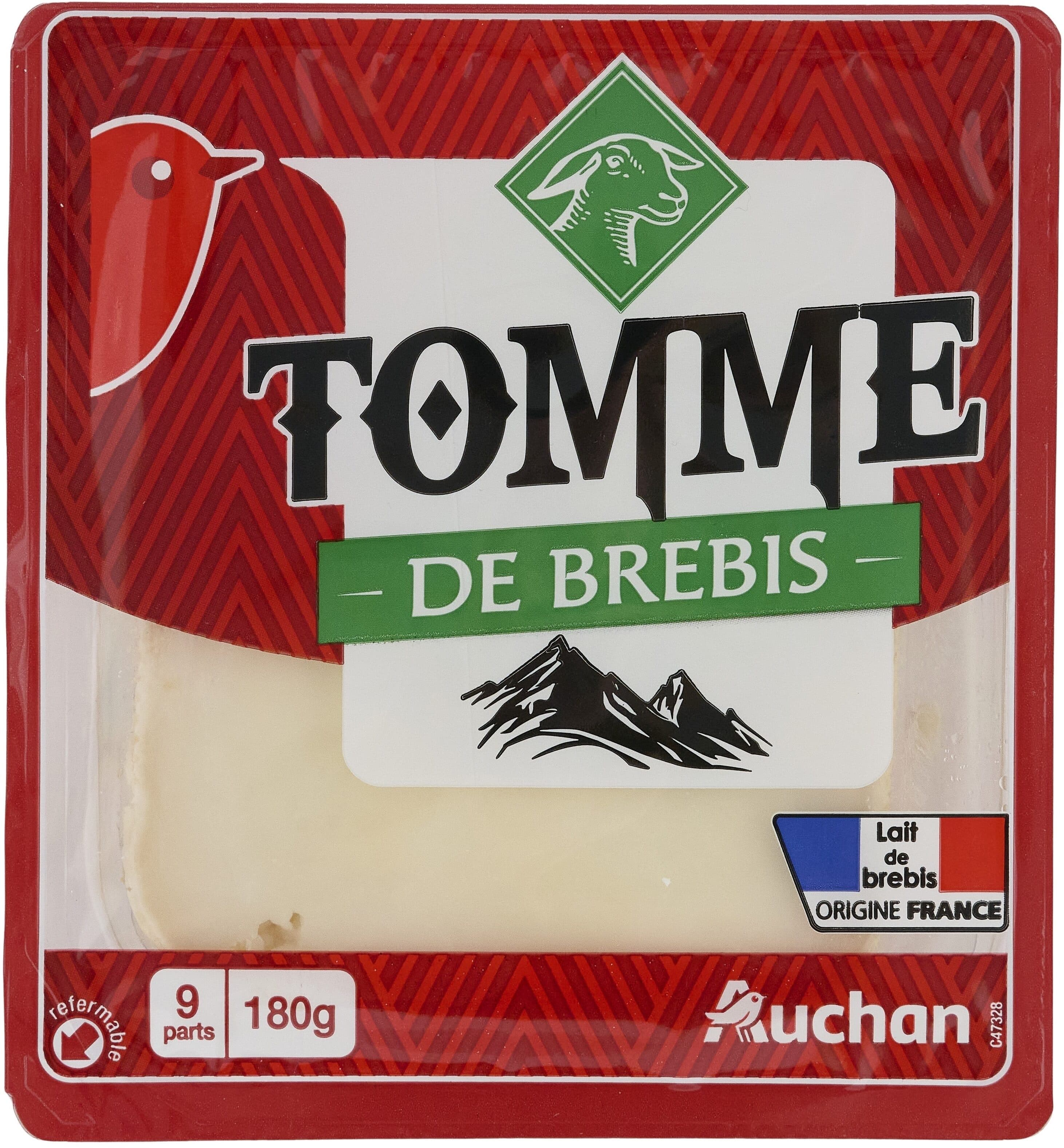 Auchan Tomme De Brebis packshot