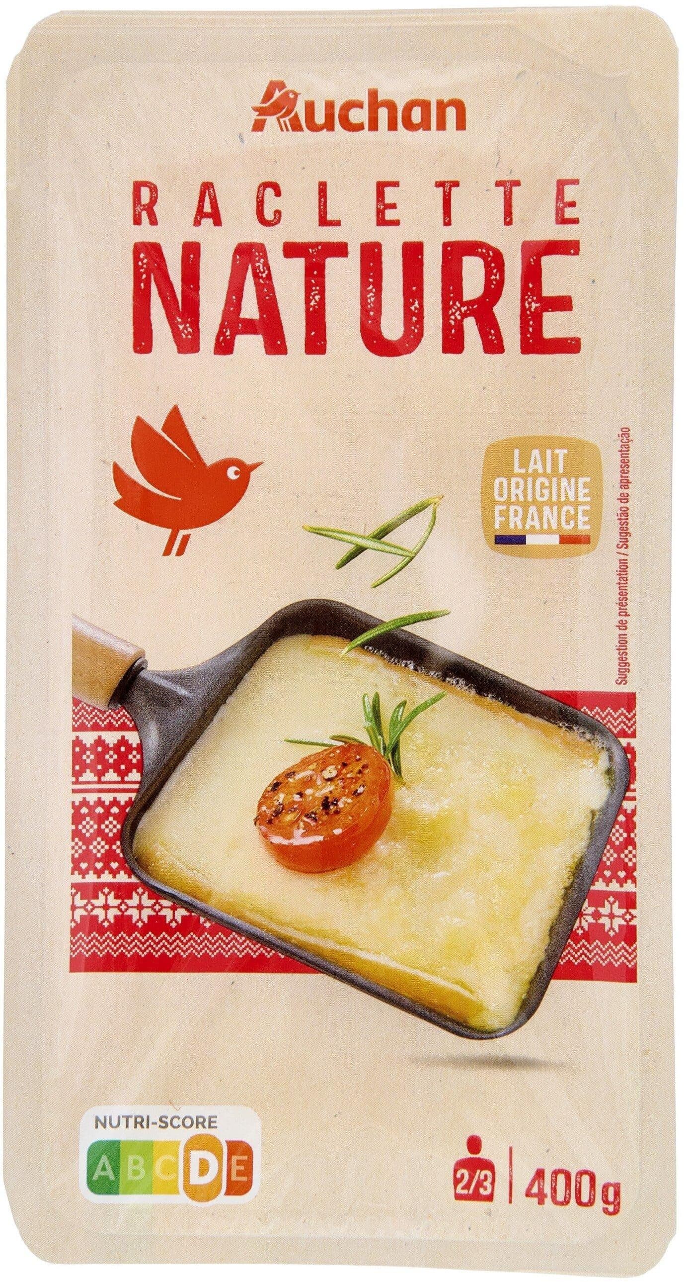Auchan Raclette nature packshot