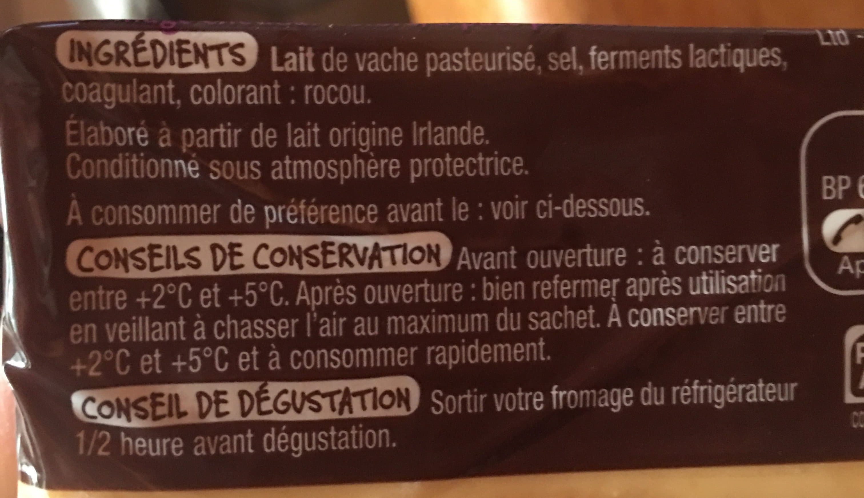 Auchan CheddarExtra mature packshot