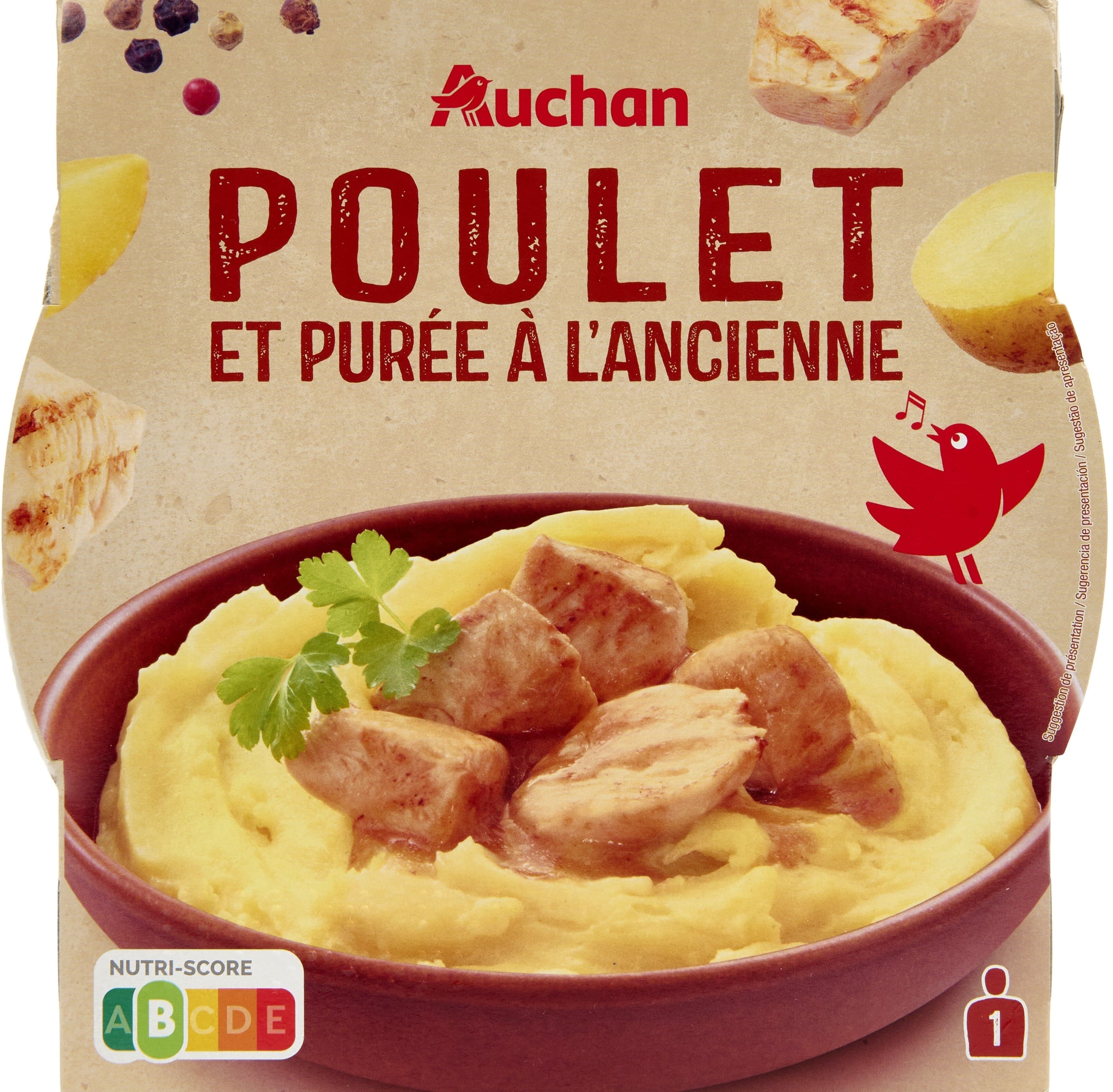 Auchan Poulet et purée à l'ancienne packshot