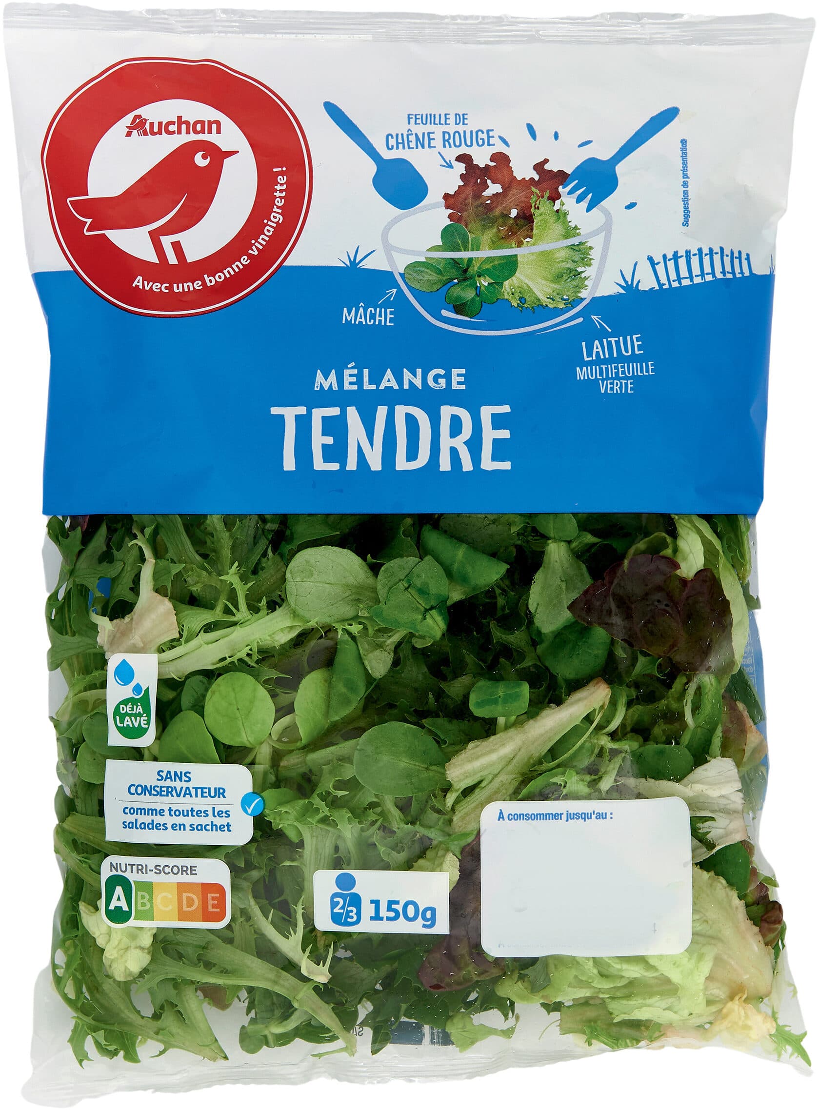 Auchan Mélange tendre packshot