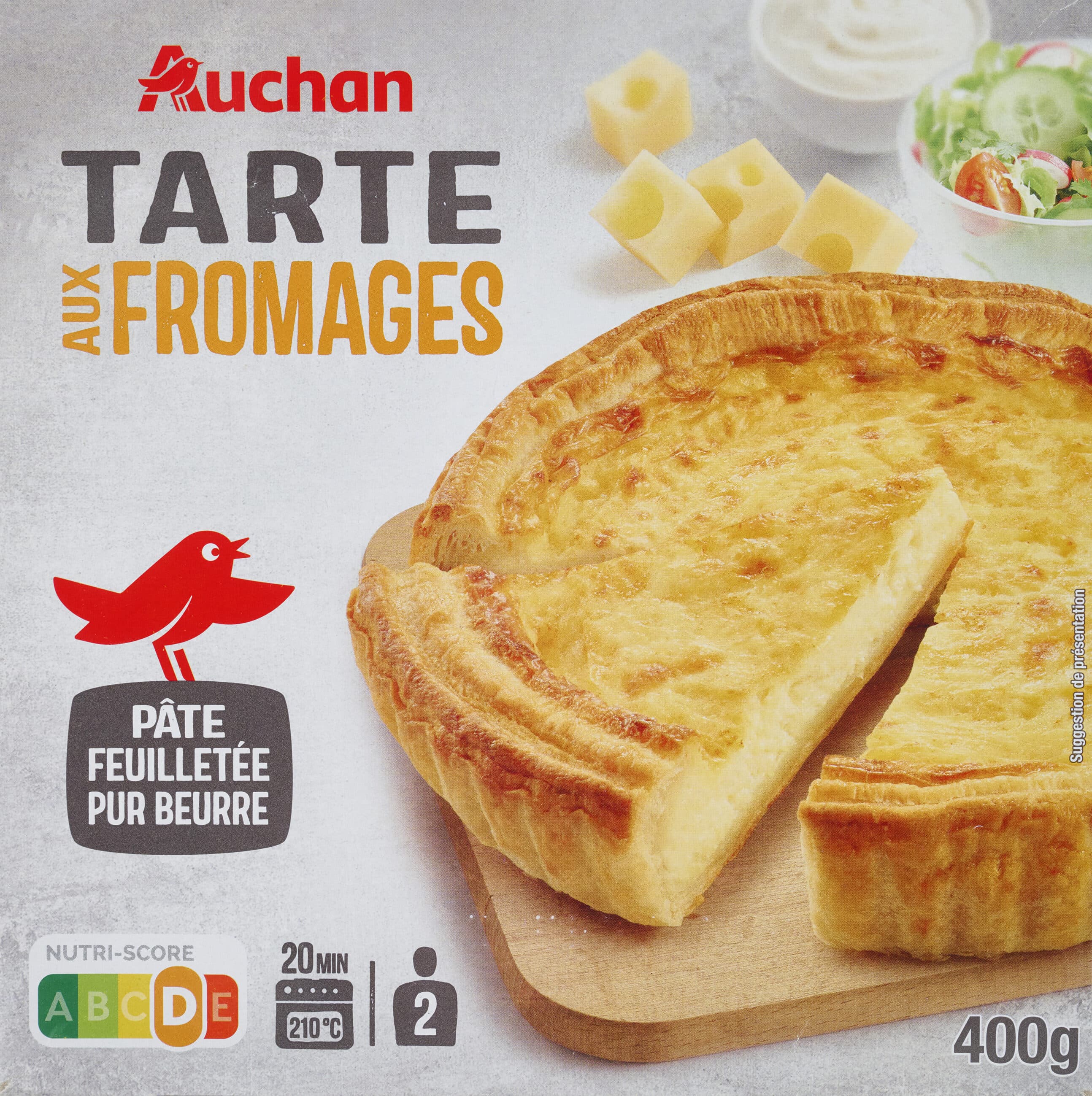 Auchan Tarte aux fromages packshot