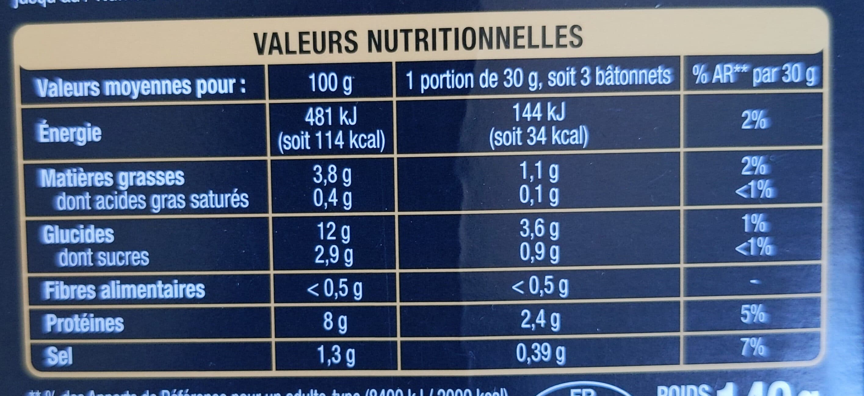 Auchan 14 surimi de merlan bleu** Pêche française packshot