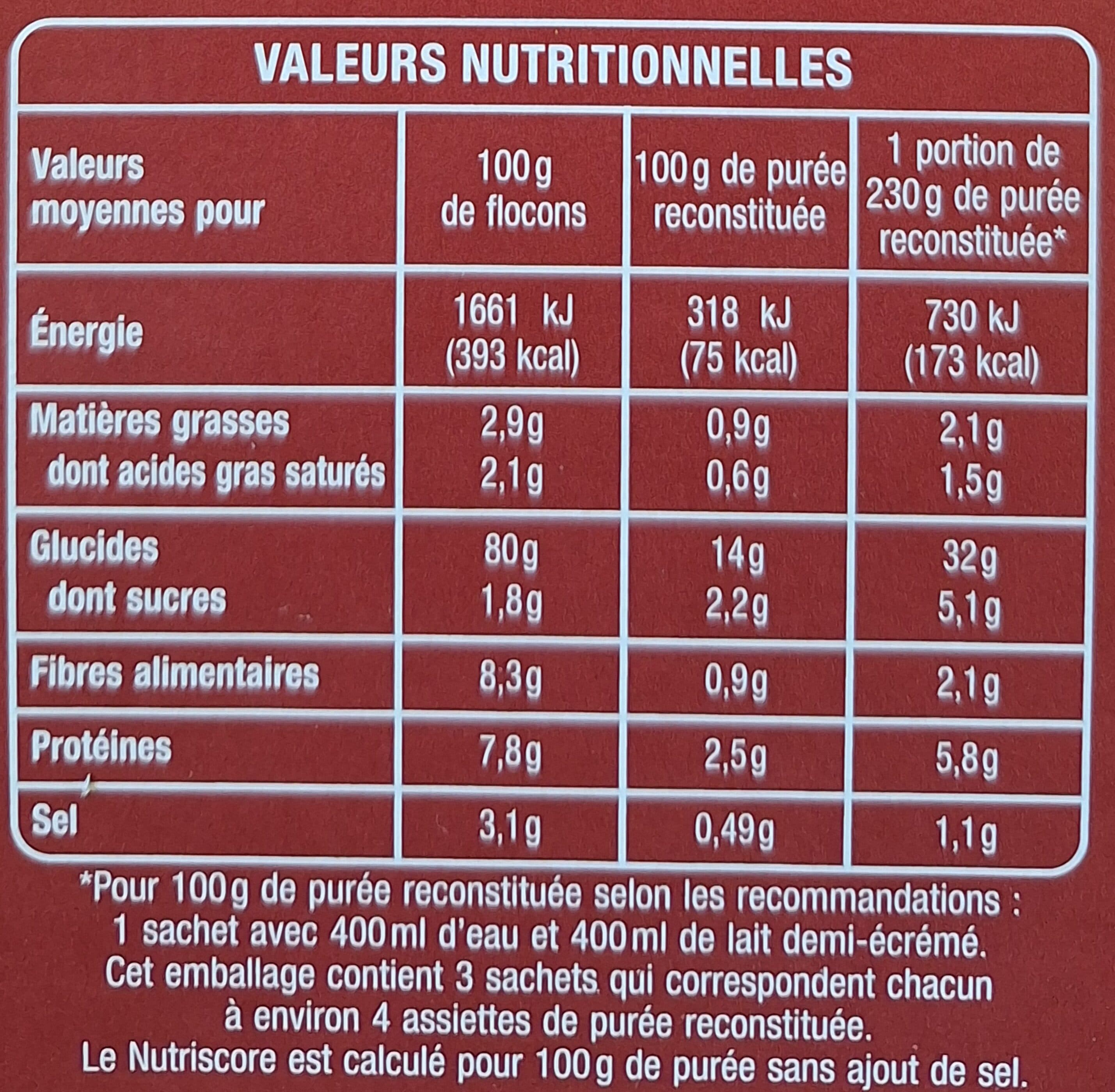 Auchan Ma purée d'autrefois à la crème et aux épices packshot