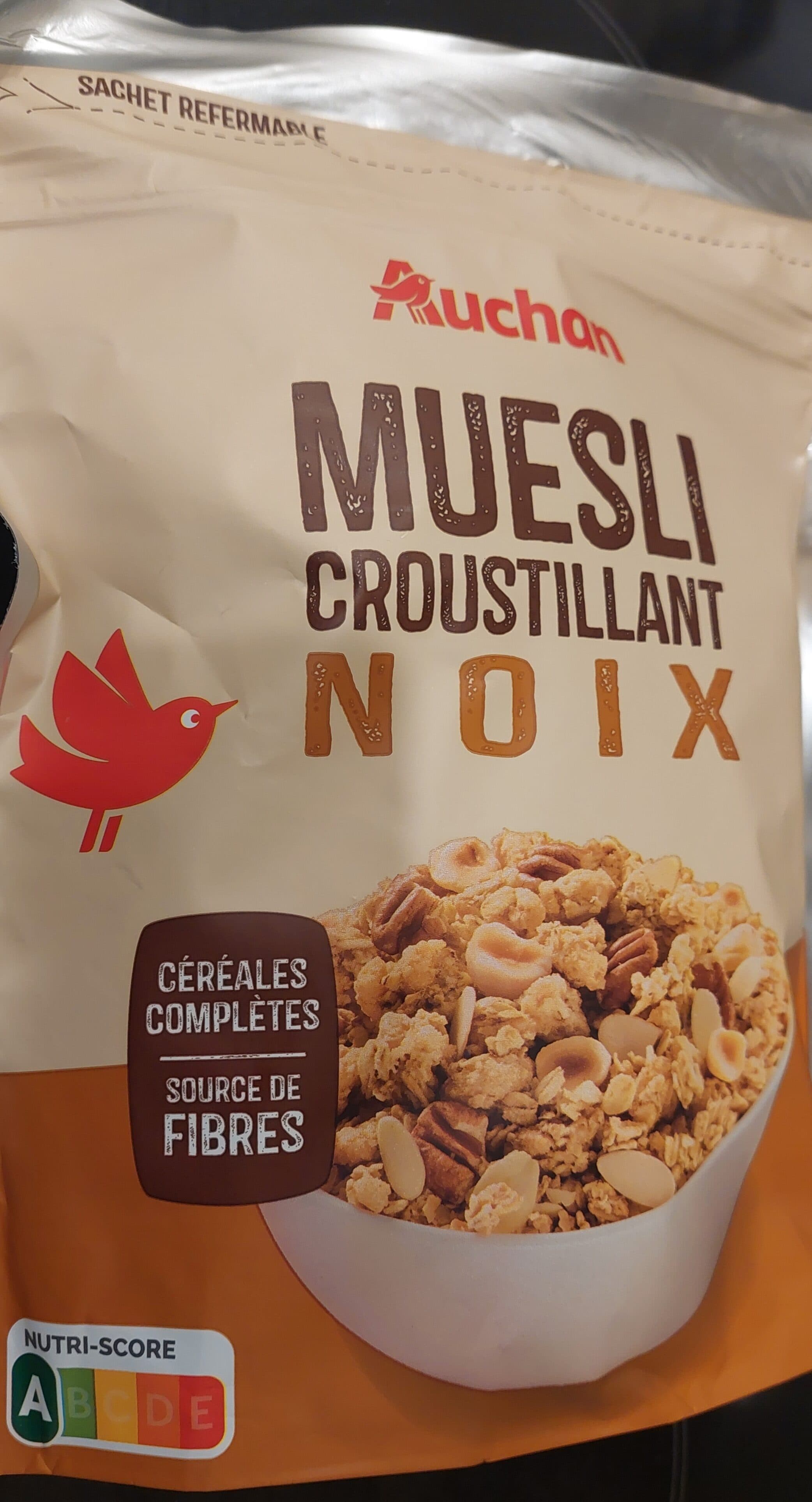 Auchan Muesli CroustillantNoix packshot