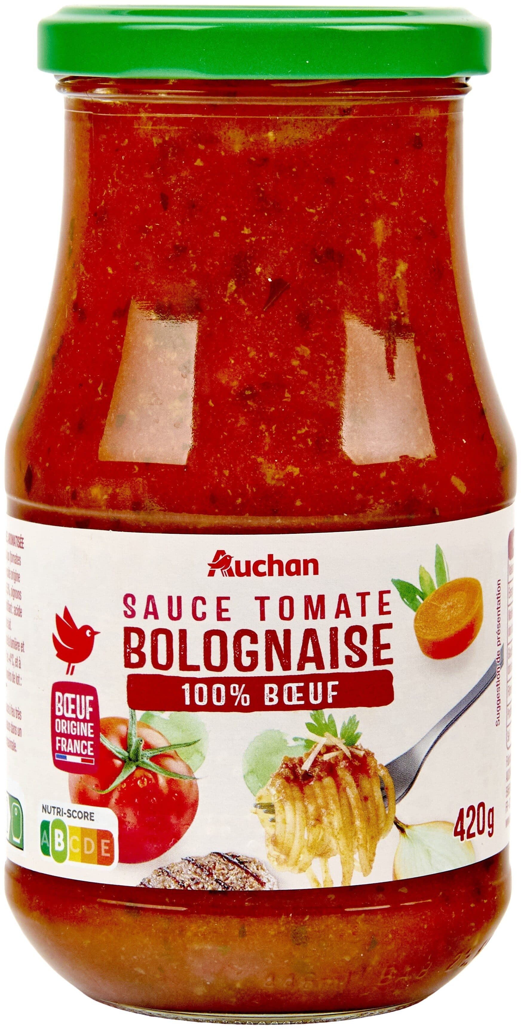 Auchan Sauce tomate bolognaise packshot
