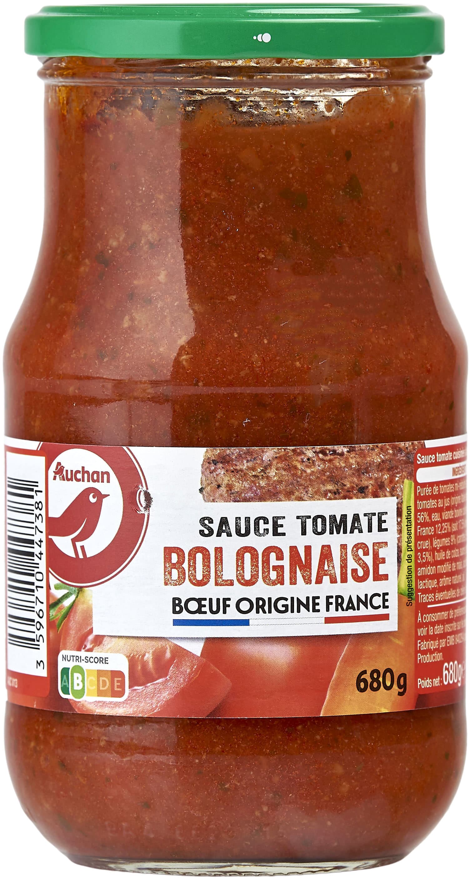 Auchan Sauce Tomate Bolognaise packshot