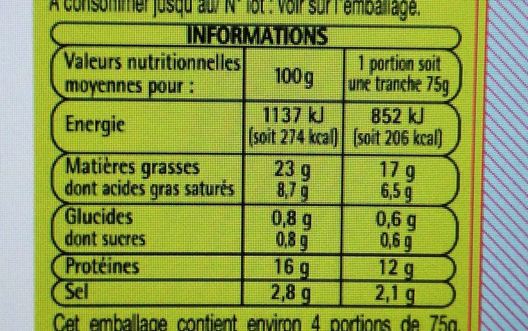 Auchan Poitrine fumée tranchée packshot