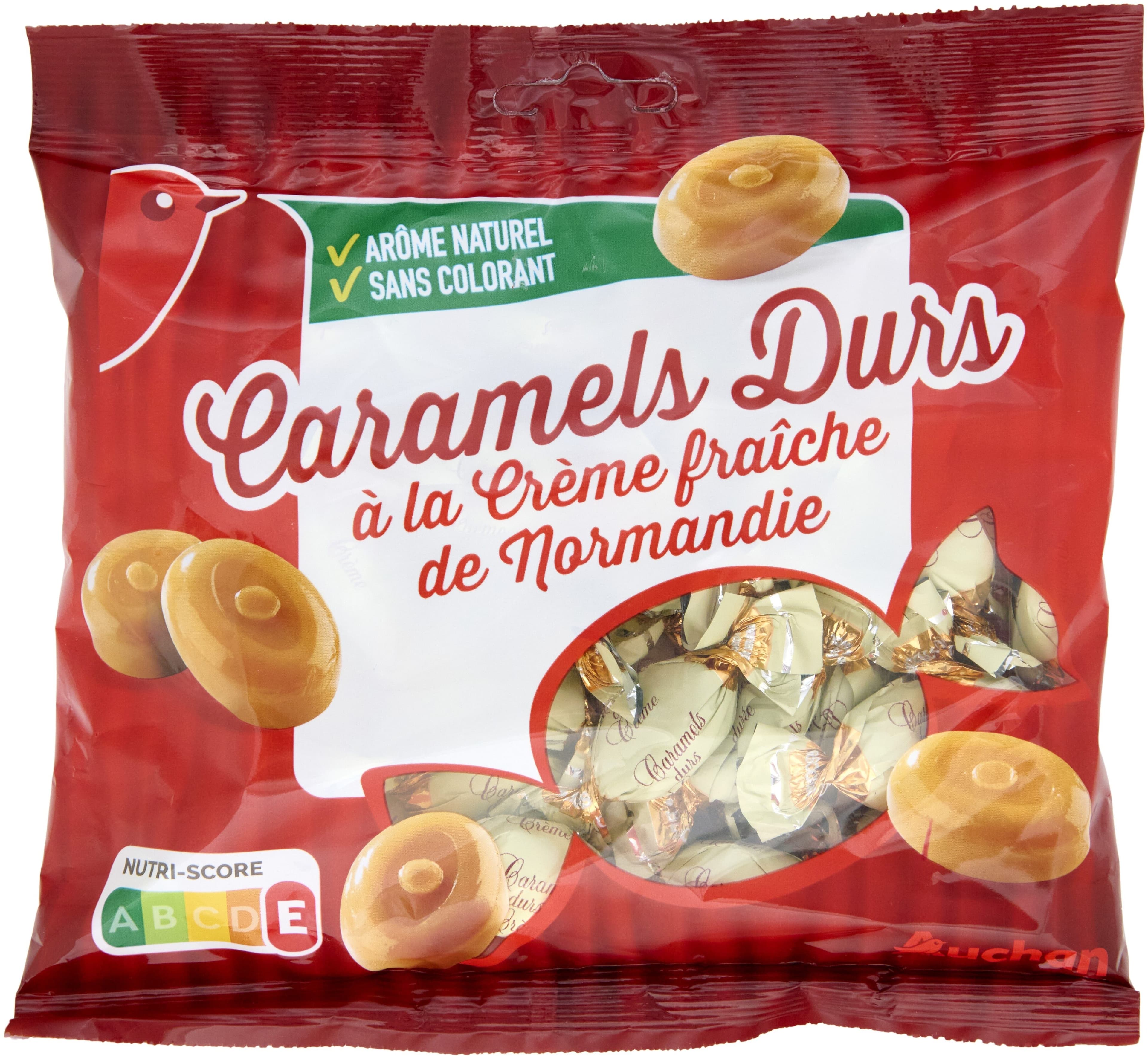 Auchan Caramels durs à la crème fraîche de Normandie packshot