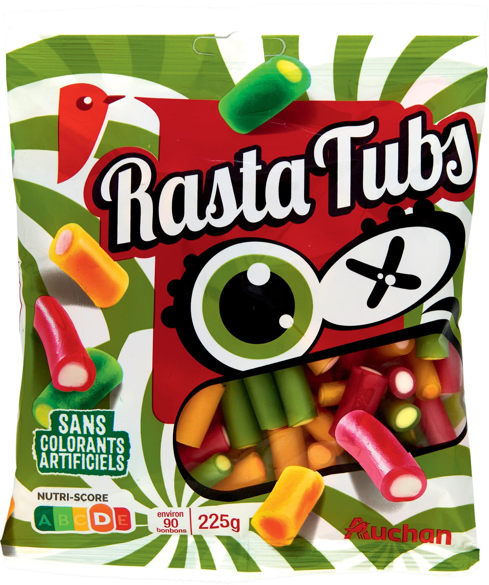 Auchan Sachet 225g Rasta tubs packshot