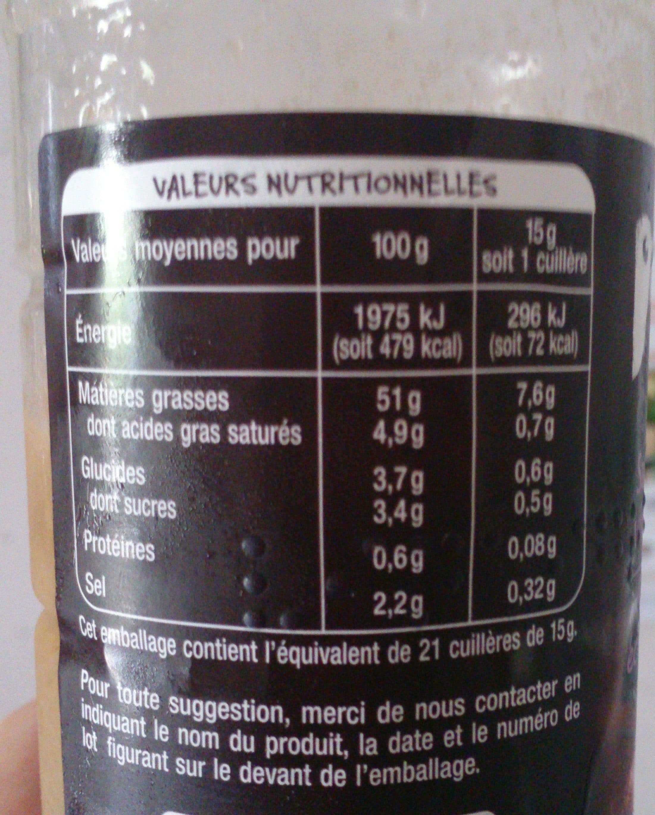 Auchan Vinaigrette ciboulette echalote packshot