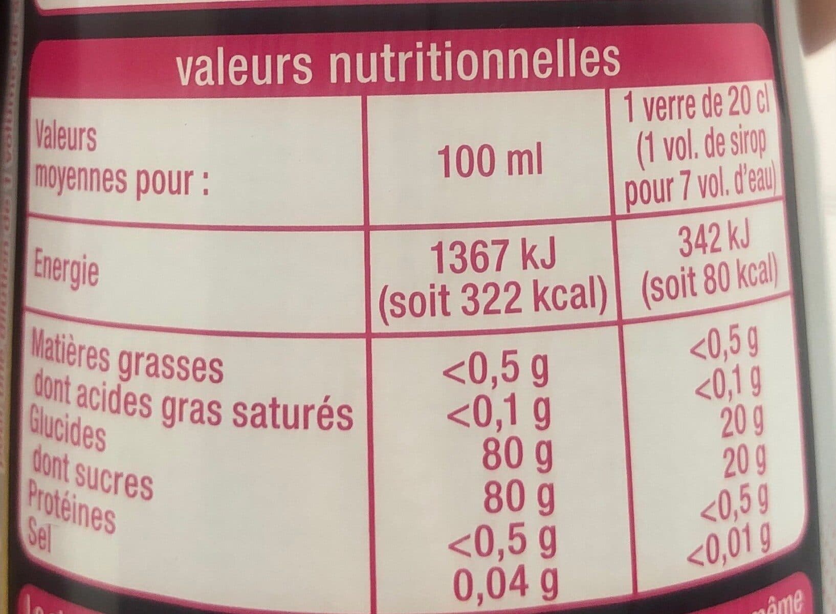 Auchan Sirop saveur tutti frutti packshot