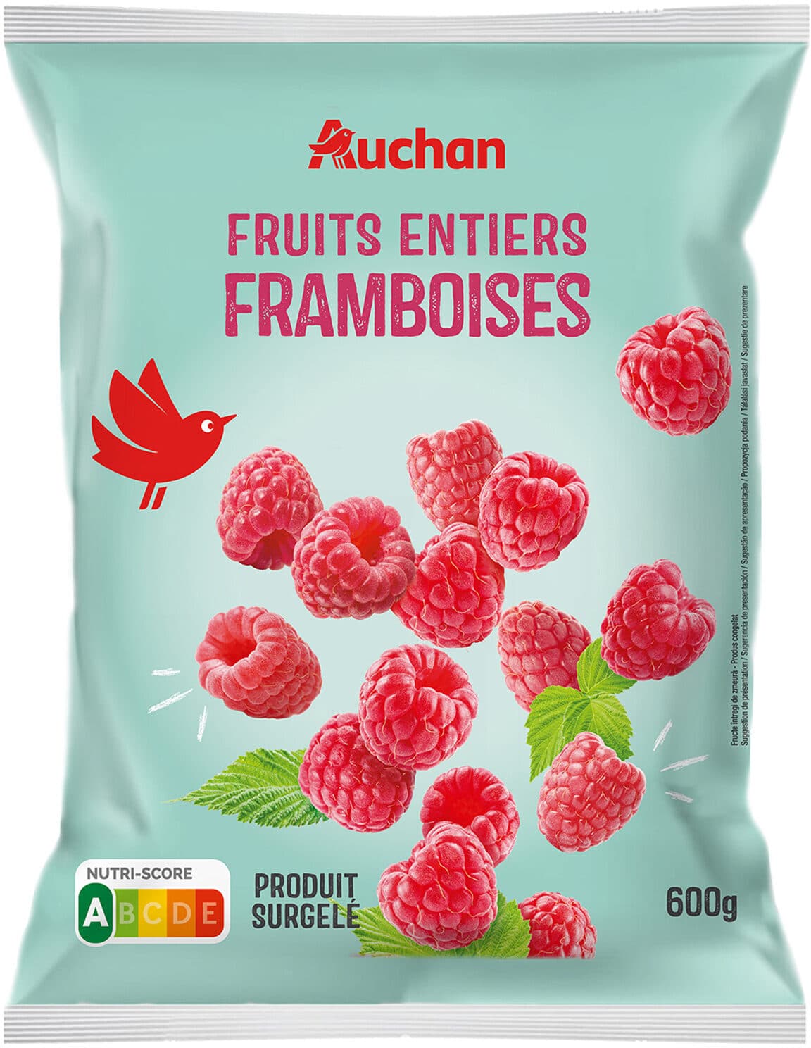 Auchan Fruits entiersFramboises packshot