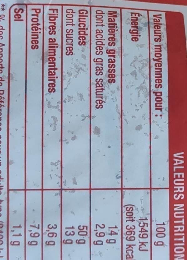 Auchan Brioche tranchée aux pépites de chocolat 500g packshot