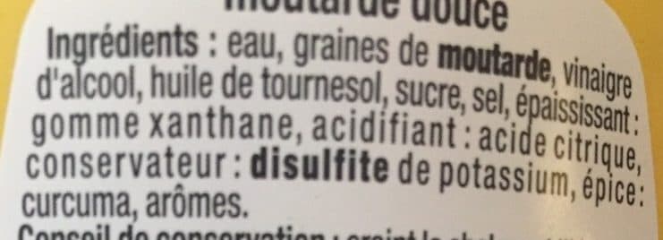 Auchan Moutarde douce packshot