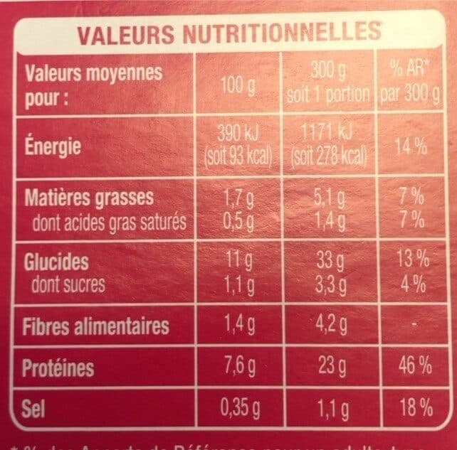 Auchan MERLU LEGUMES GRILLES, petites pâtes packshot