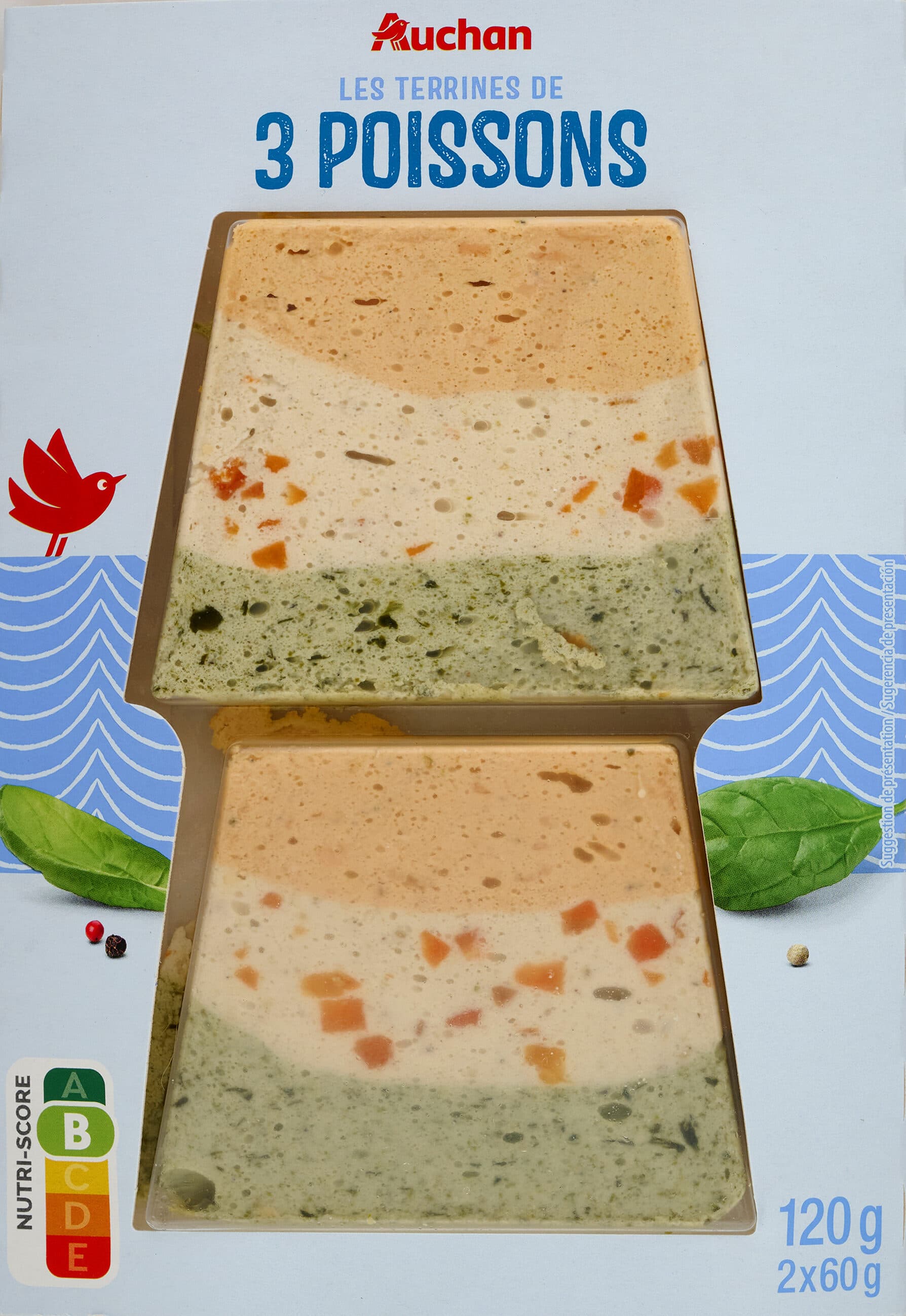 Auchan Terrine de 3 Poissons packshot