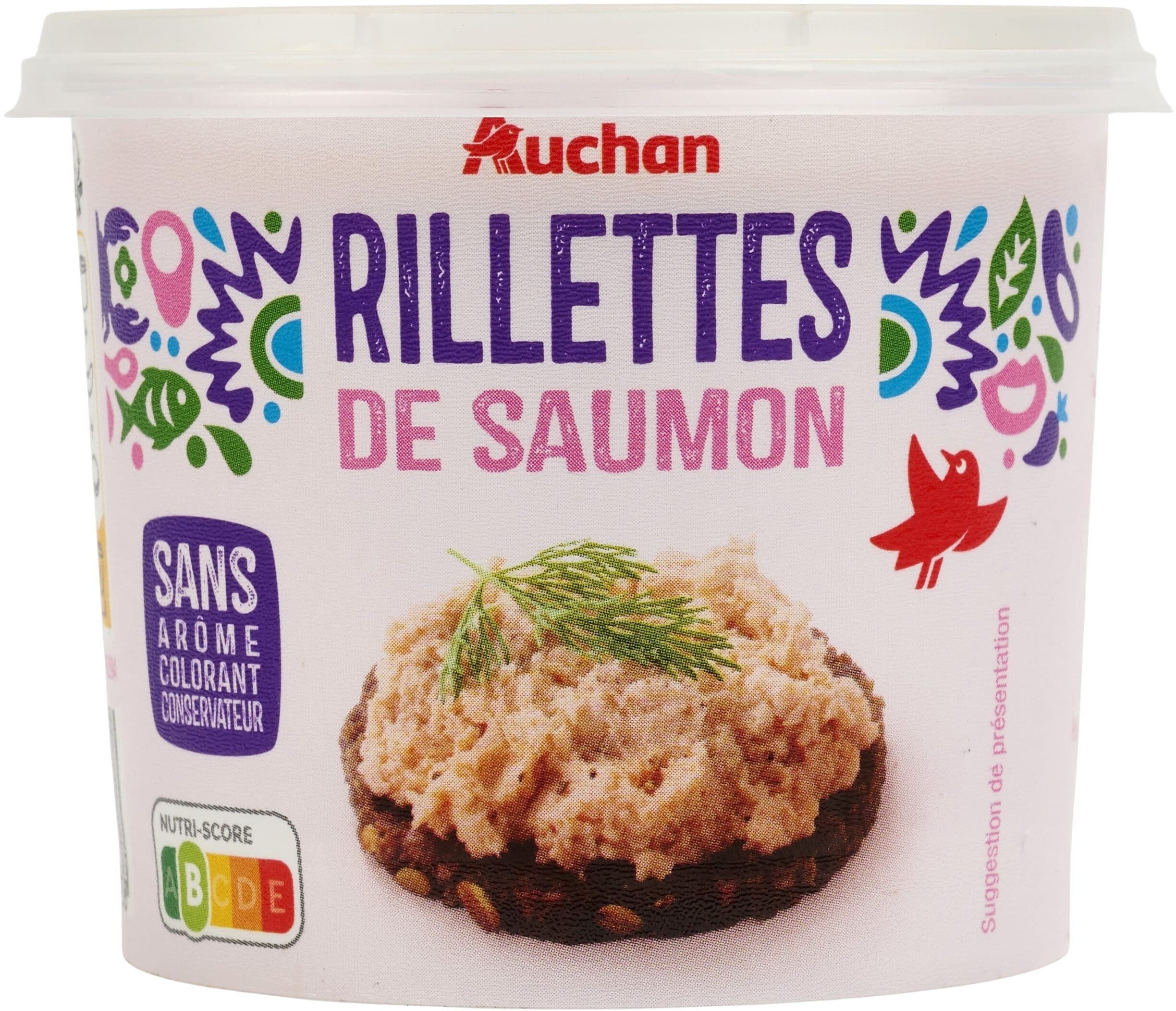 Auchan Rillettes de saumon packshot