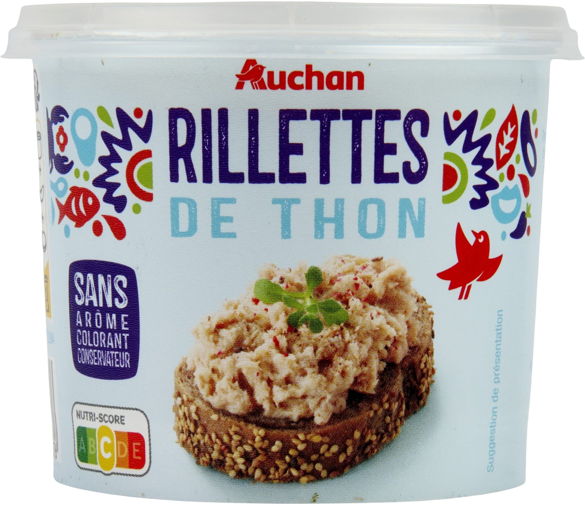 Auchan Rillettes de thon packshot