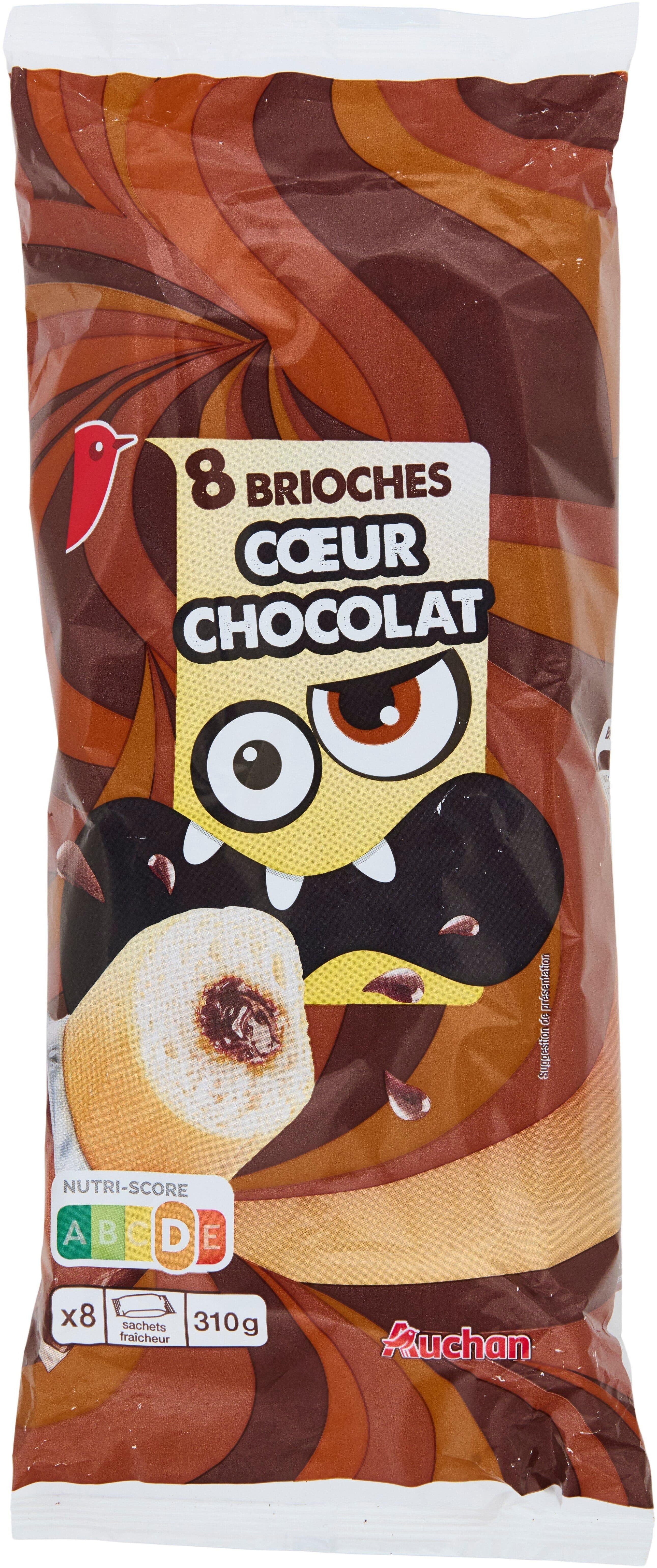 Auchan Brioches cœur chocolat packshot