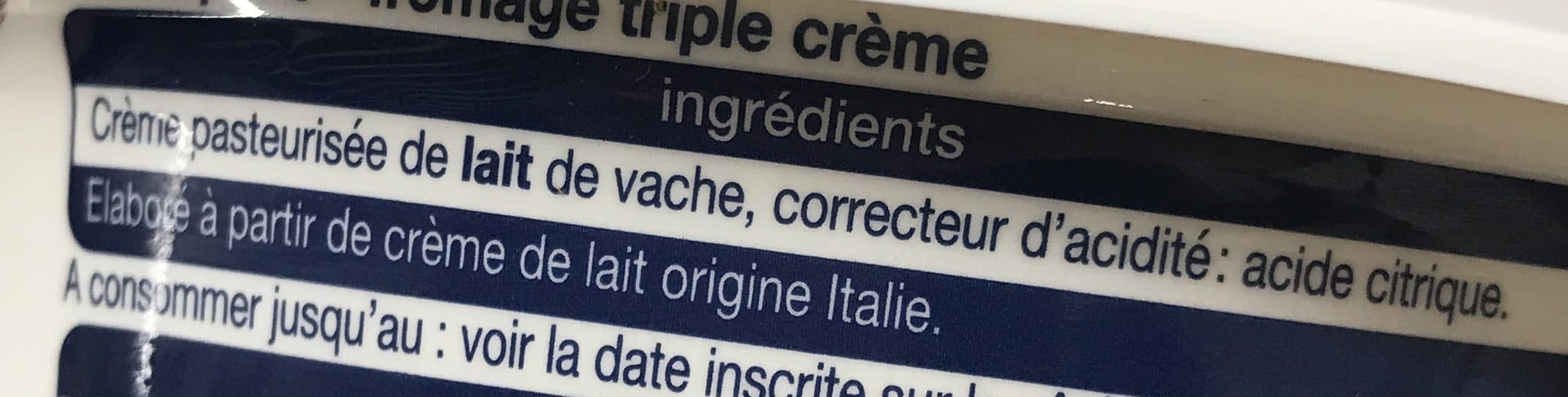 Auchan Mascarpone packshot