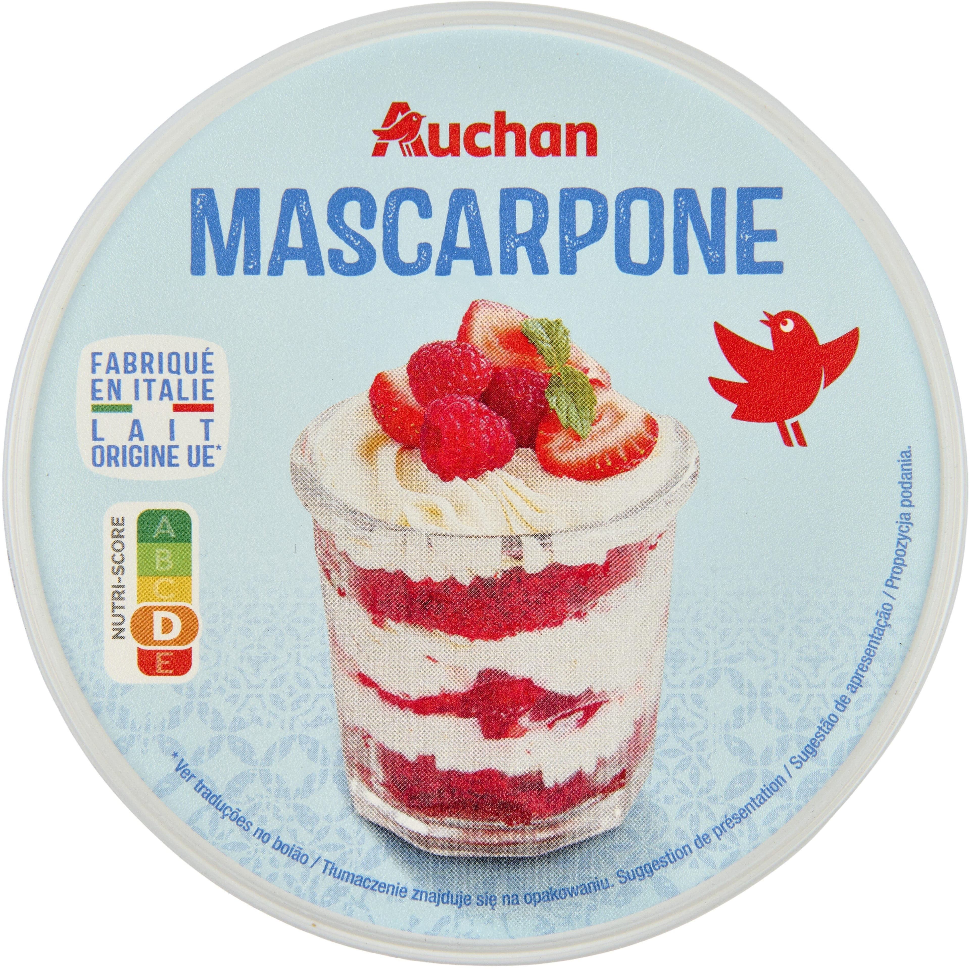 Auchan Mascarpone packshot