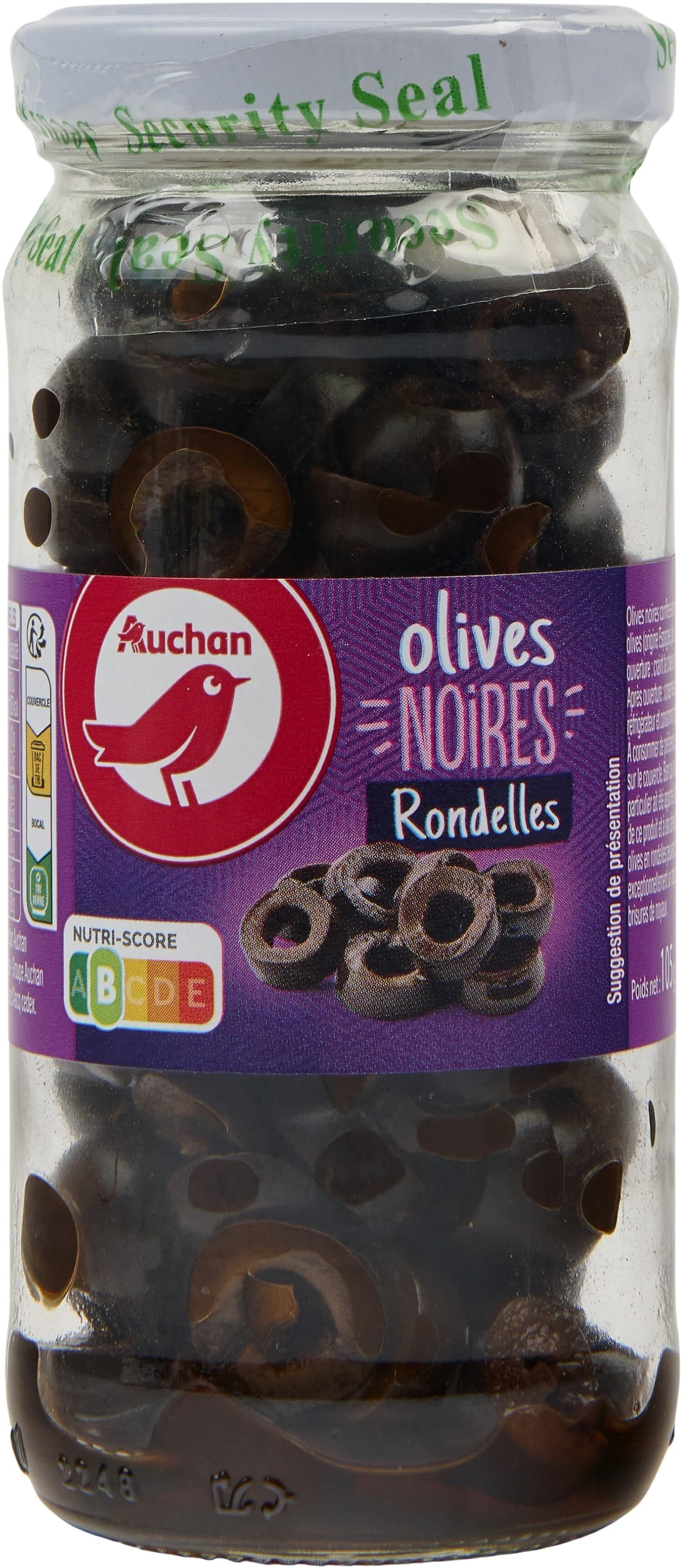Auchan Olives noires en rondelles packshot