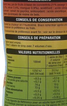 Auchan Sirop Tropical 60cl packshot