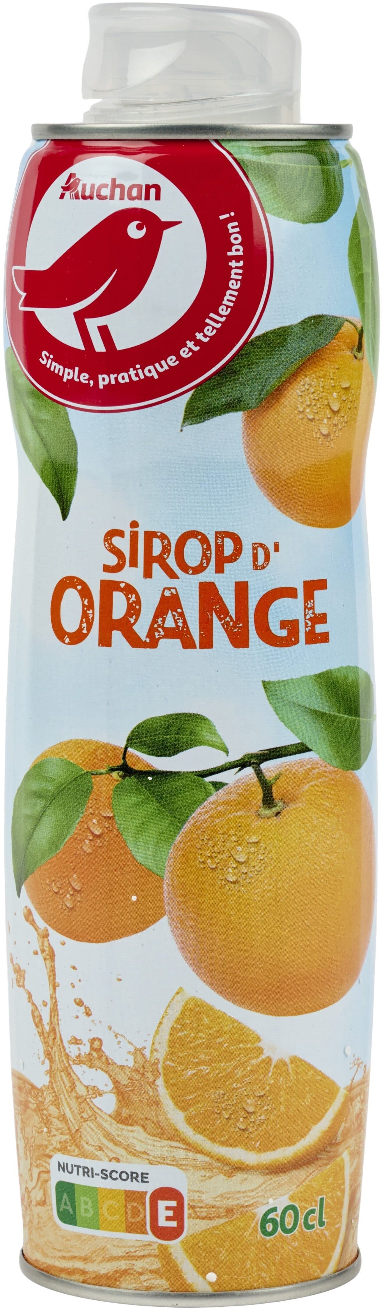 Auchan Sirop d'Orange packshot