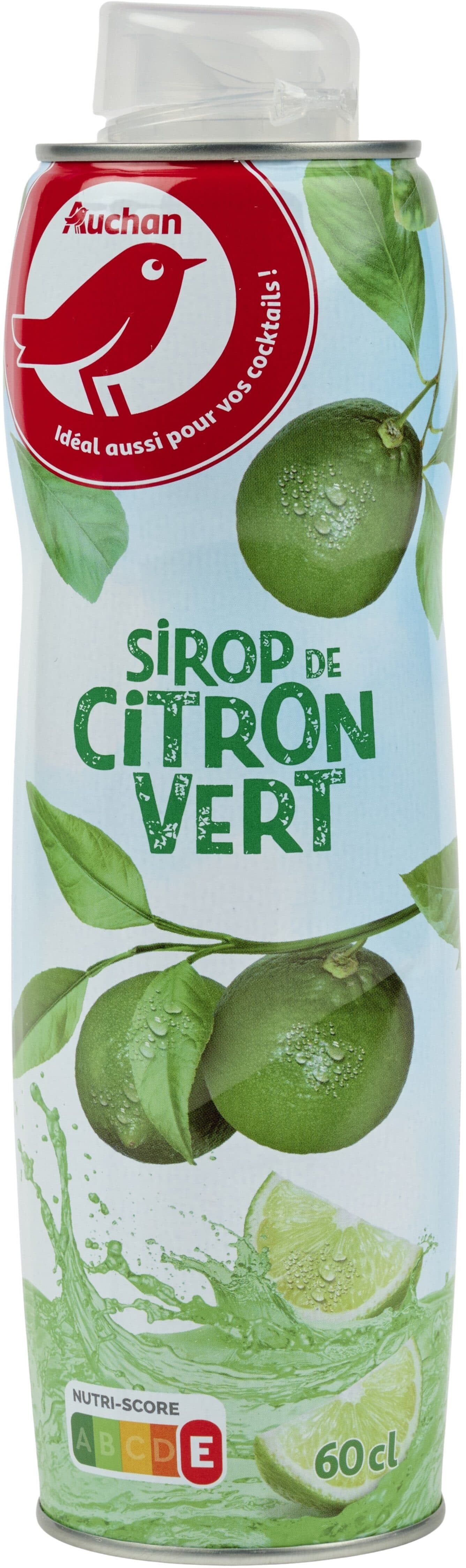 Auchan Sirop de citron vert packshot