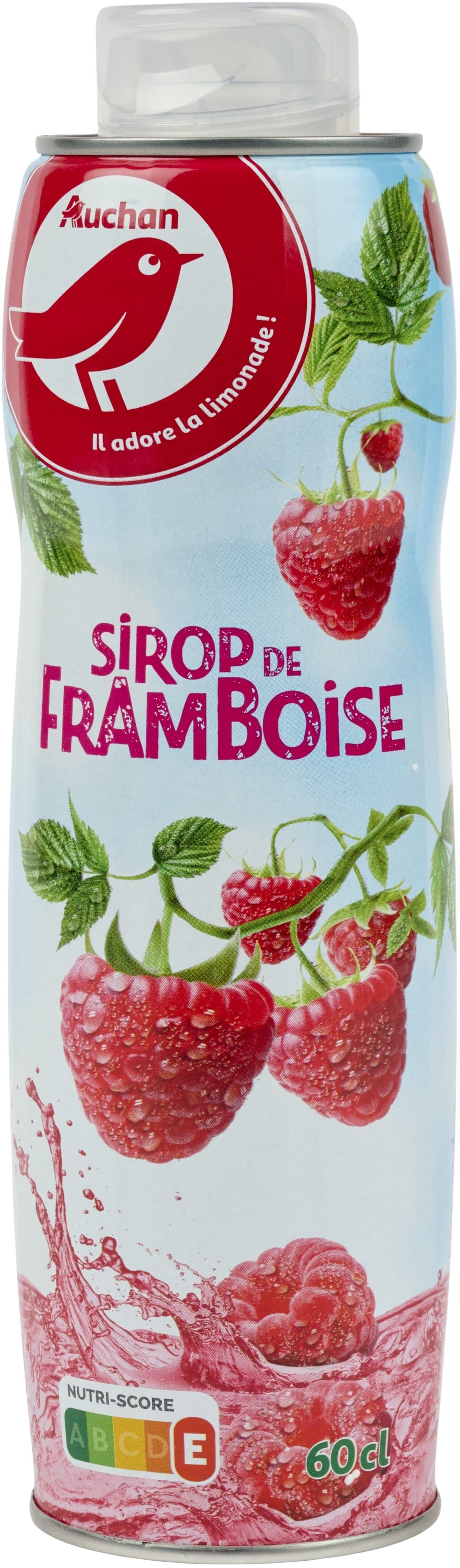 Auchan Sirop de framboise packshot