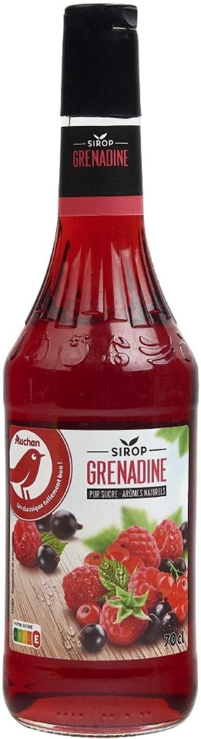 Auchan Sirop de grenadine packshot