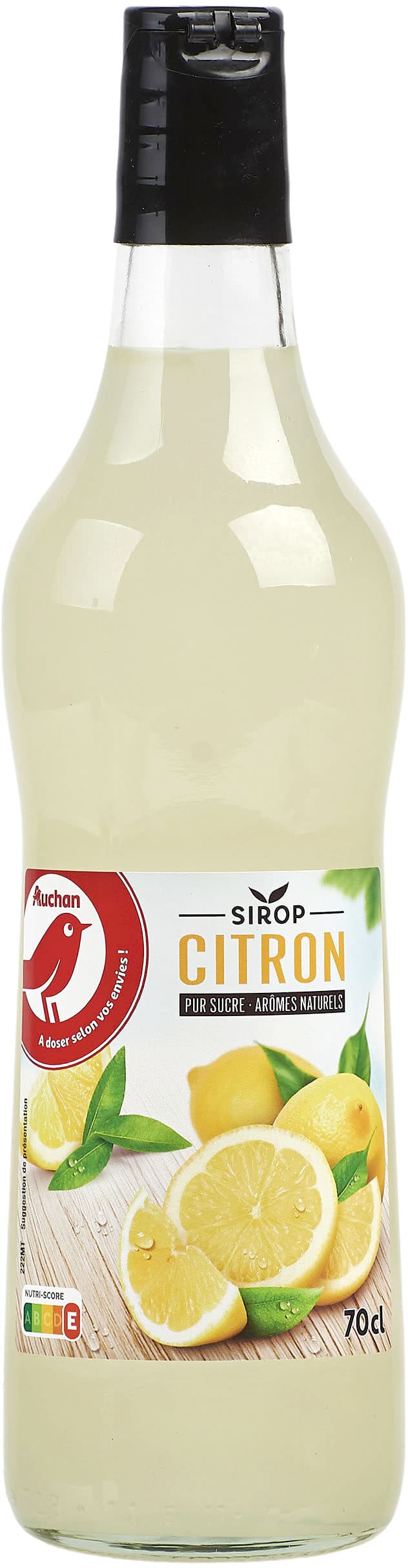Auchan Sirop de citron packshot