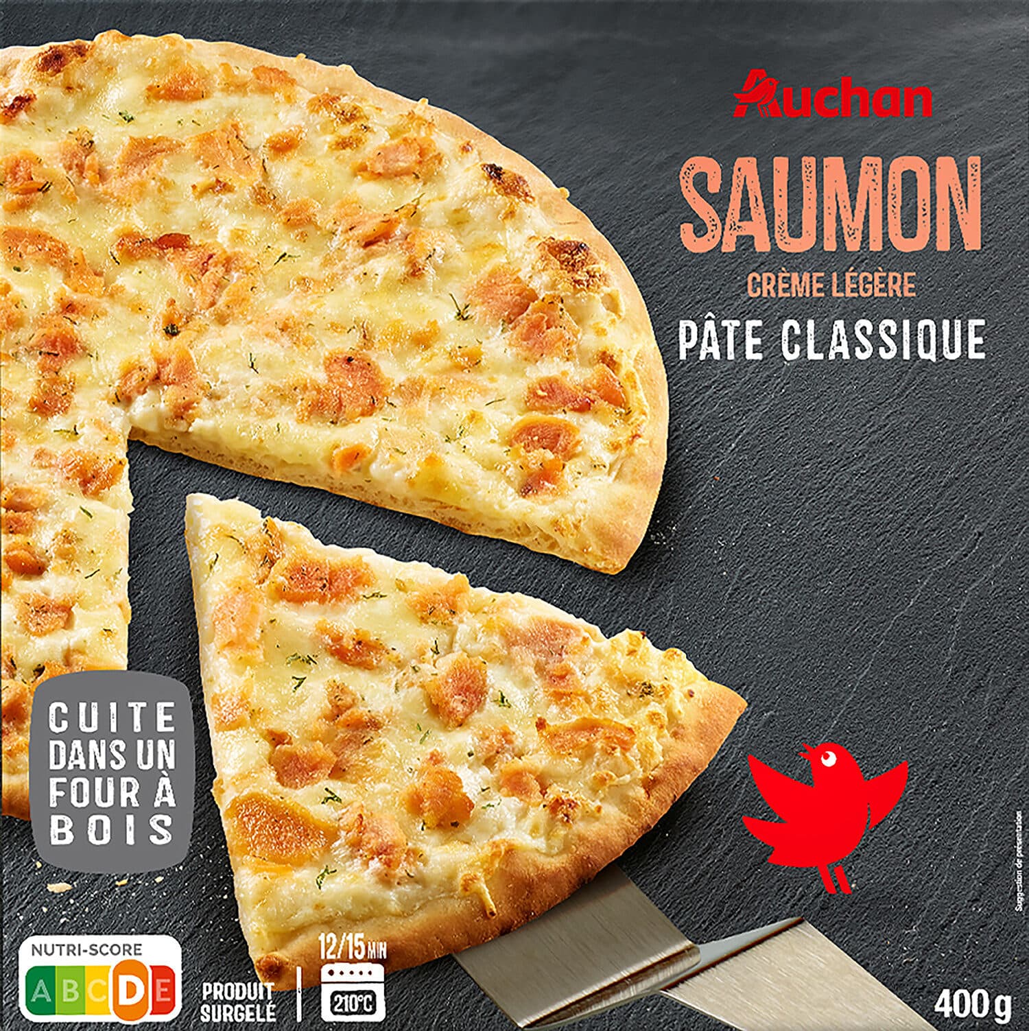 Auchan Pizza saumoncrème légère packshot