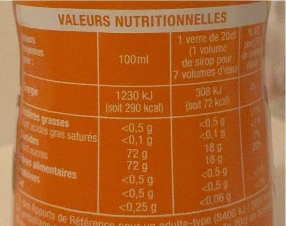 Auchan Sirop d'orgeat packshot