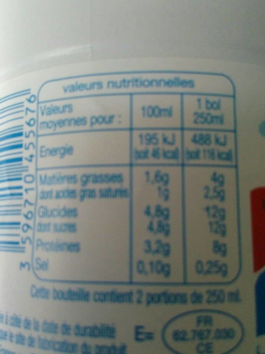 Auchan Lait demi-écrémé des Hauts de France packshot