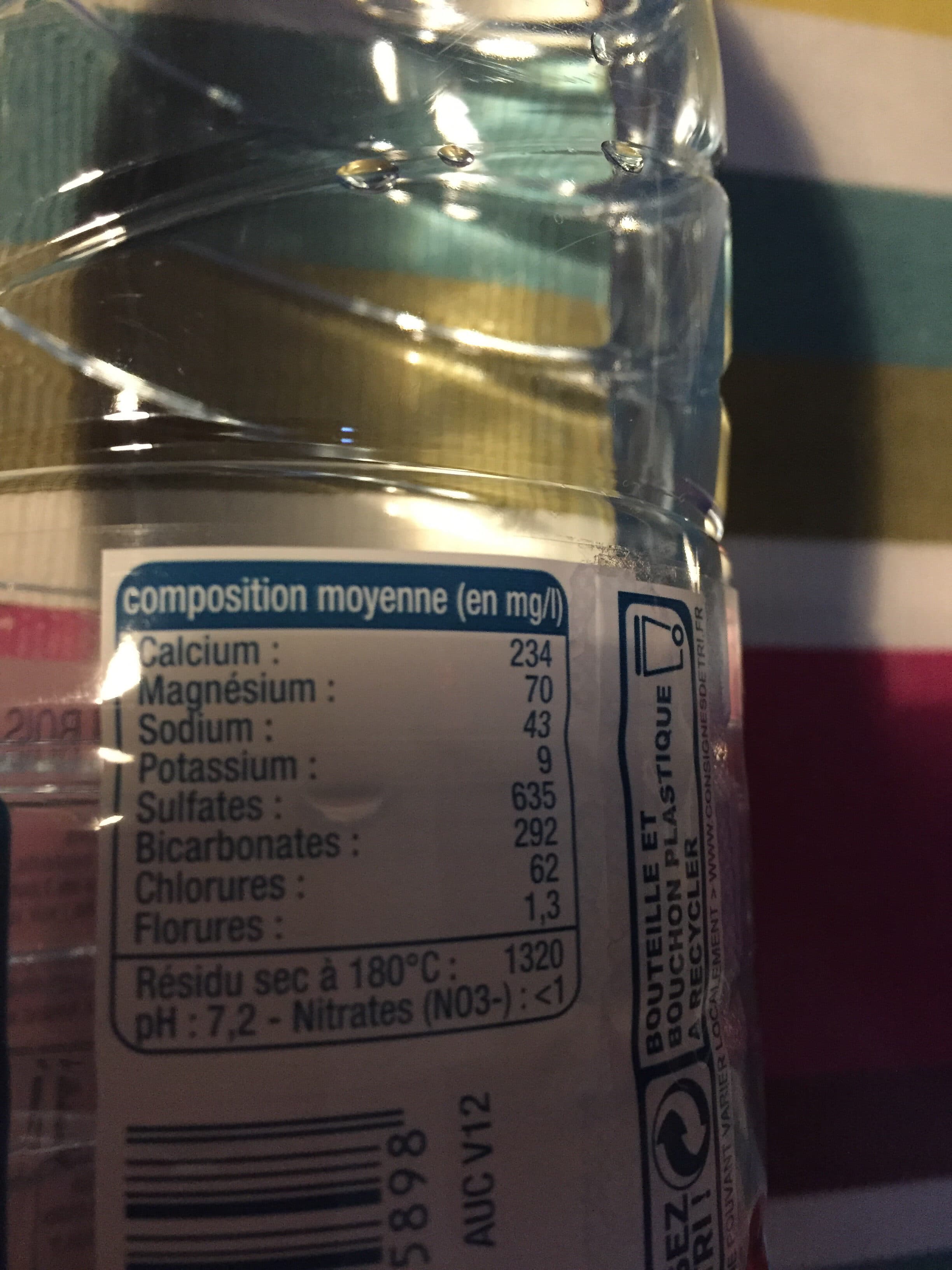 Auchan Eau minérale naturelle packshot