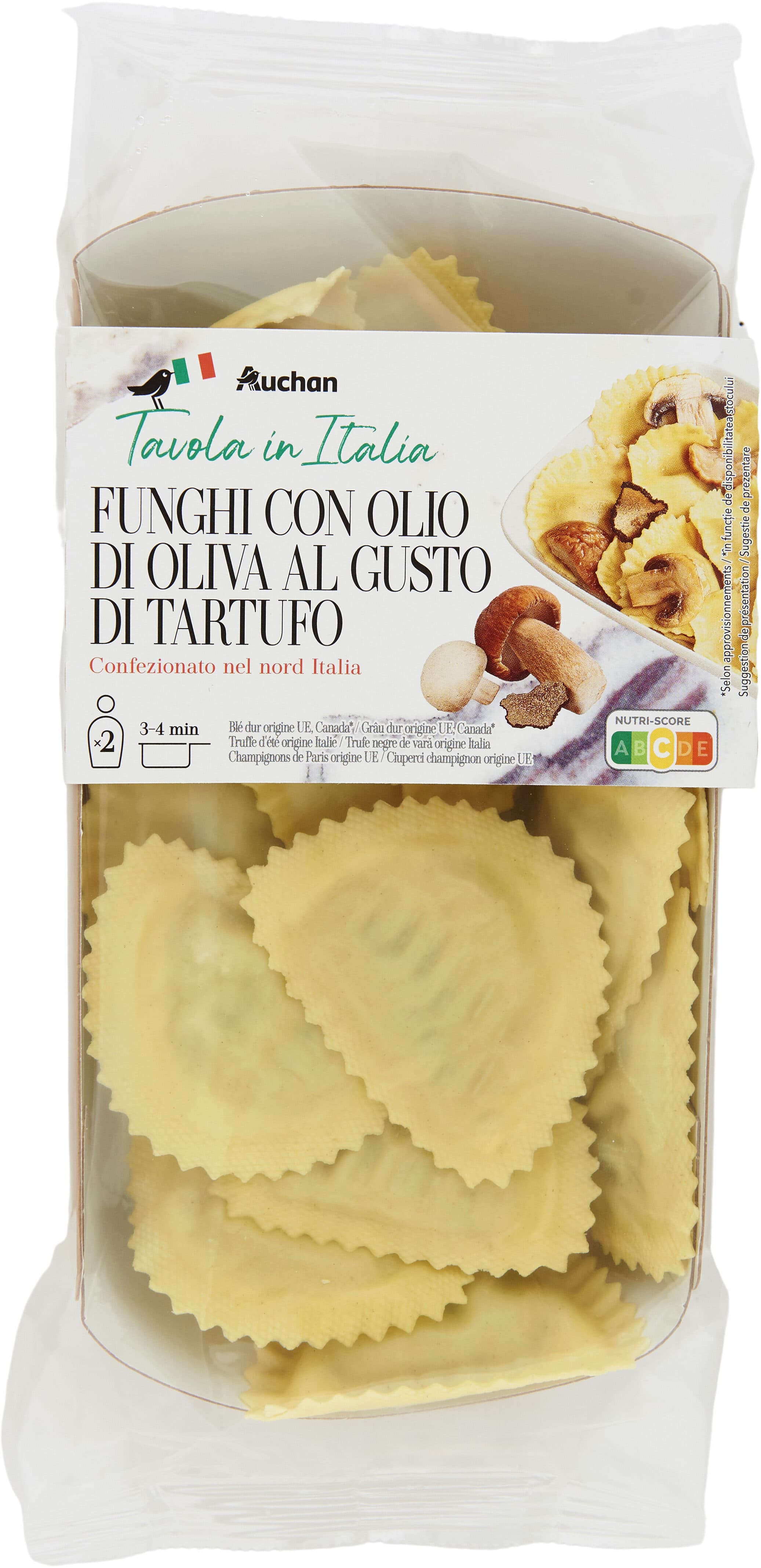 Auchan Funghi con olio dI oliva al gusto di tartufo packshot