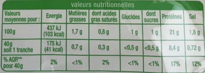 Auchan Blanc de Poulet supérieurIssu de l'agriculture biologique packshot