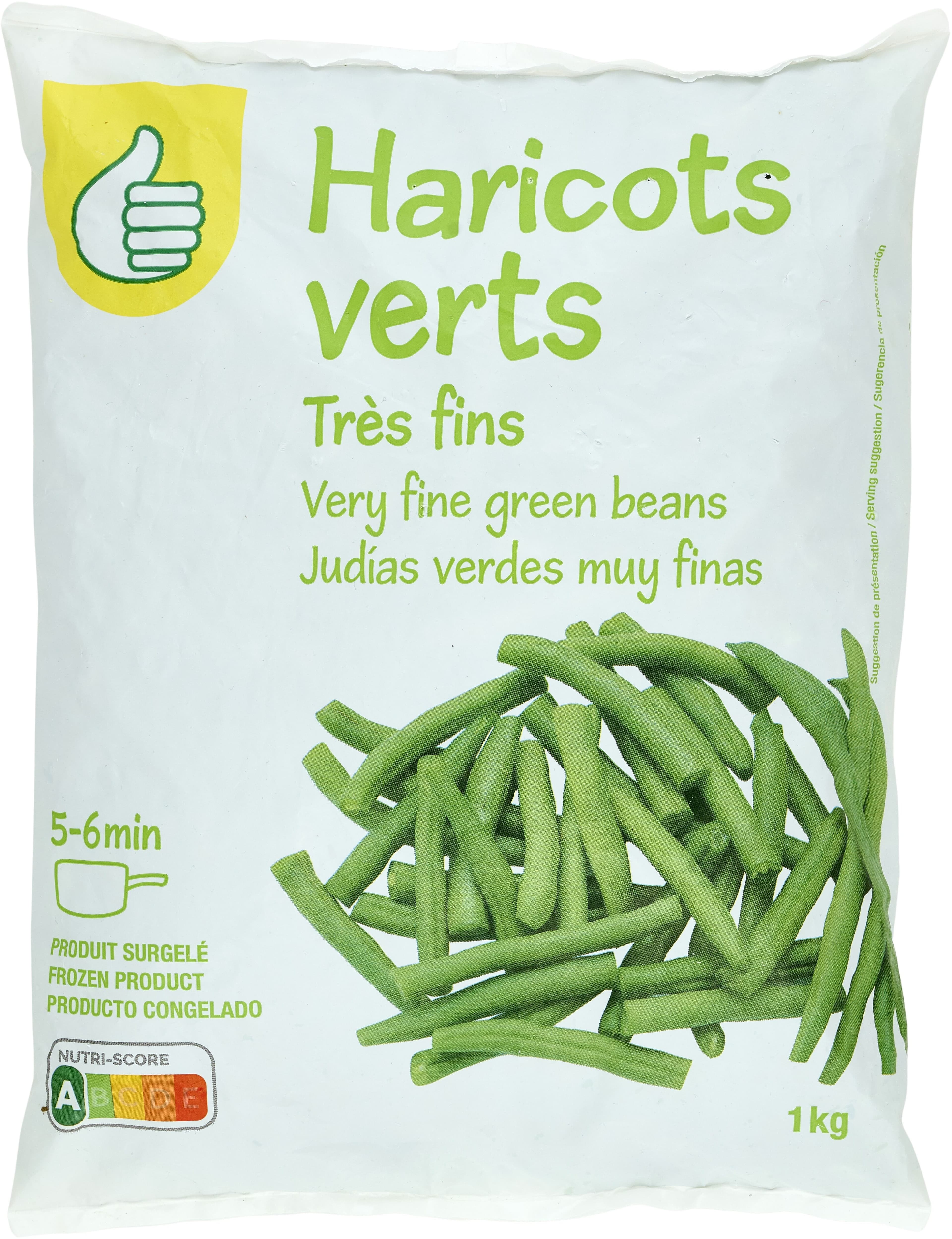 Auchan Haricots verts très fins packshot
