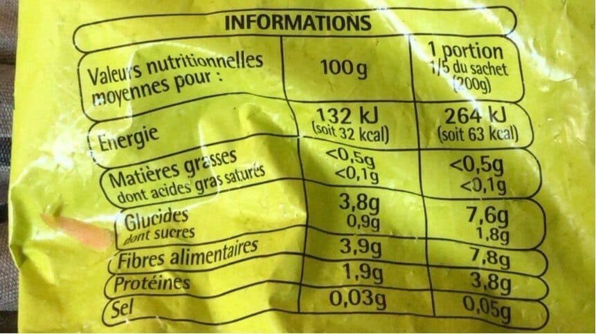 Auchan Haricots verts très fins packshot