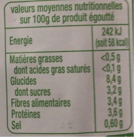 Auchan Petits pois Bio packshot