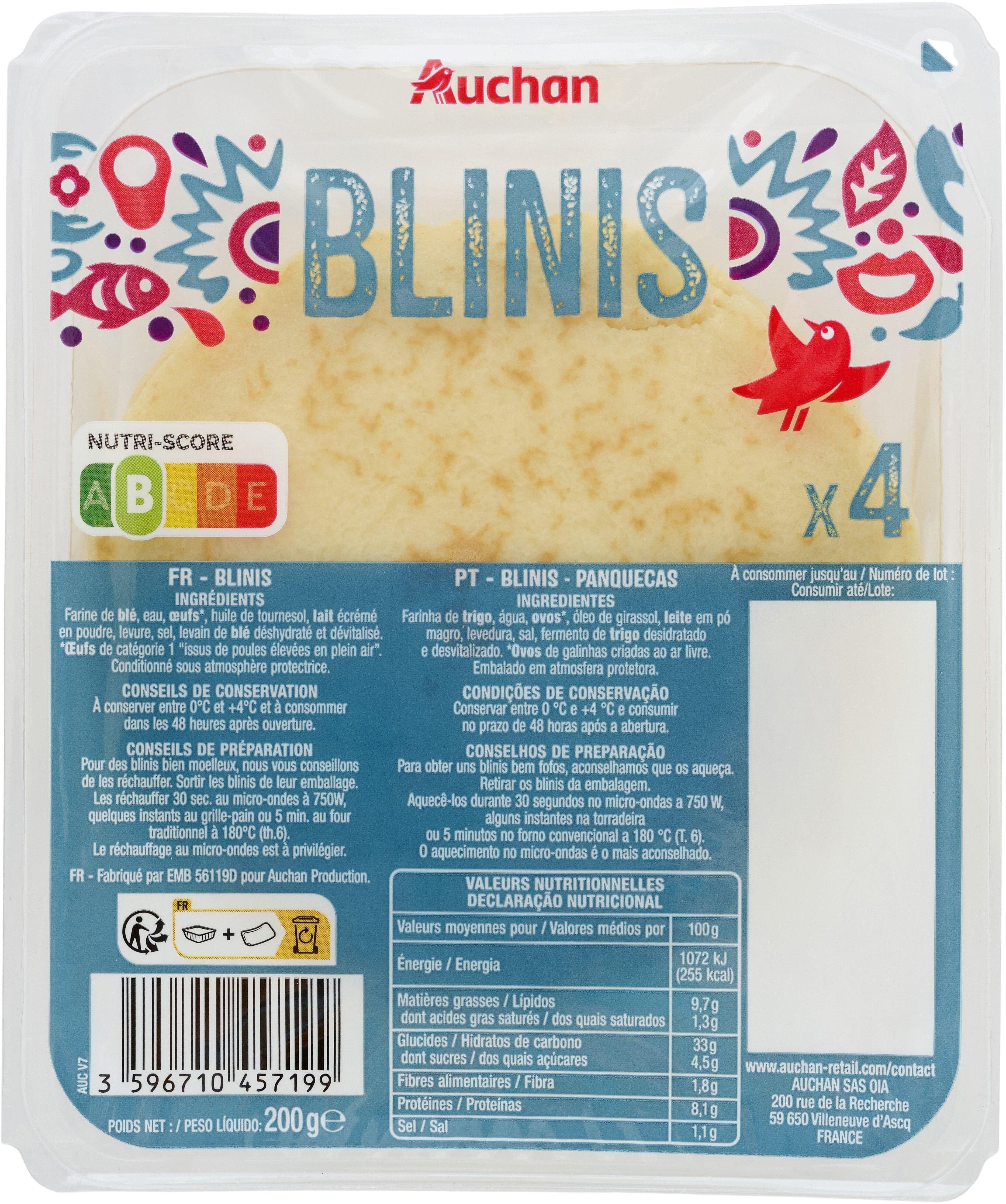 Auchan Blinis x4 packshot