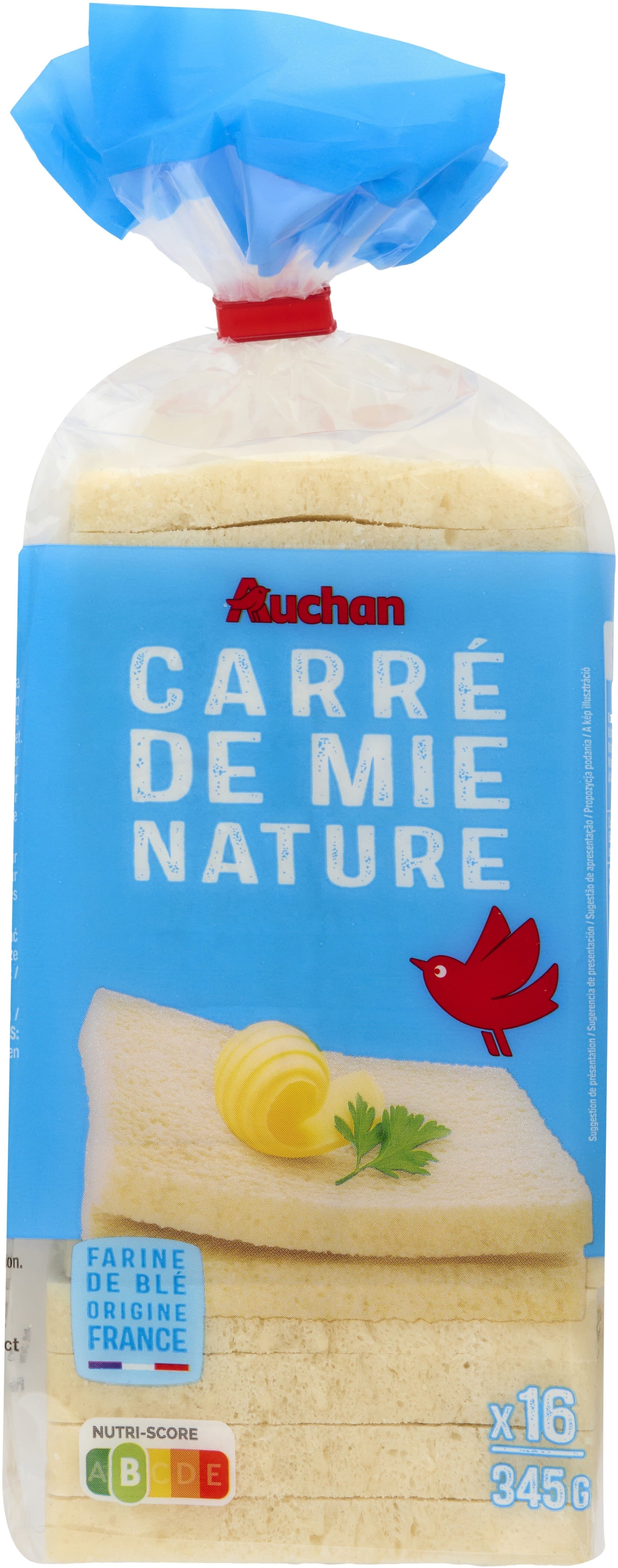 Auchan Carré de mie nature packshot