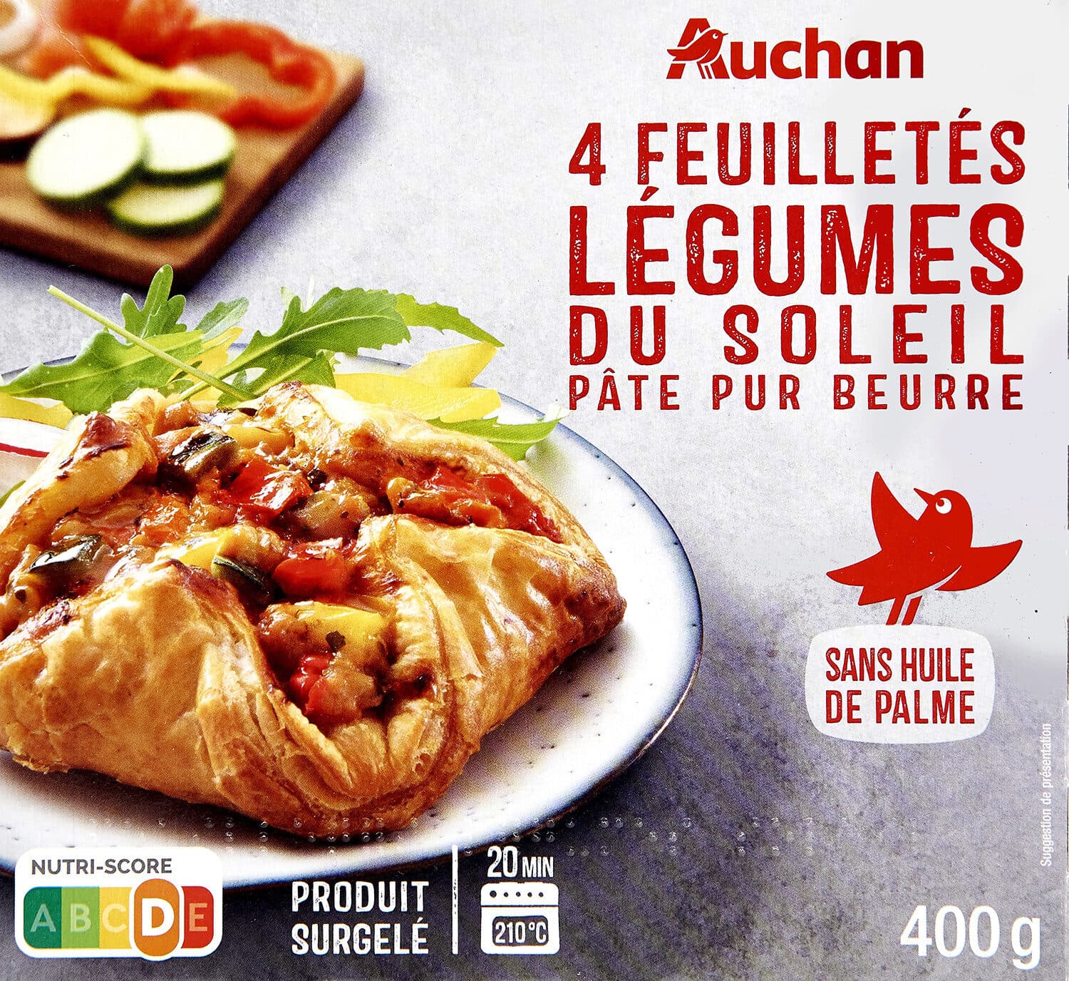 Auchan 4 paniers légumes du soleil packshot