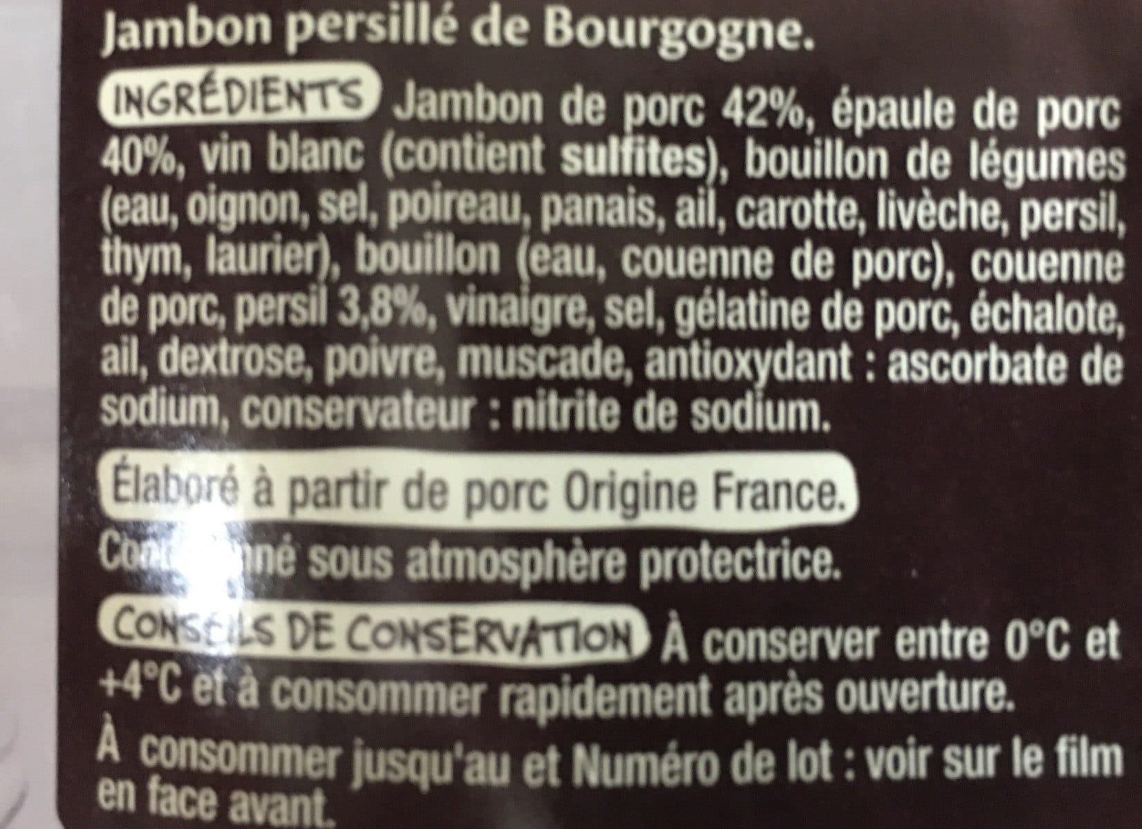 Auchan Véritable jambon persillé packshot