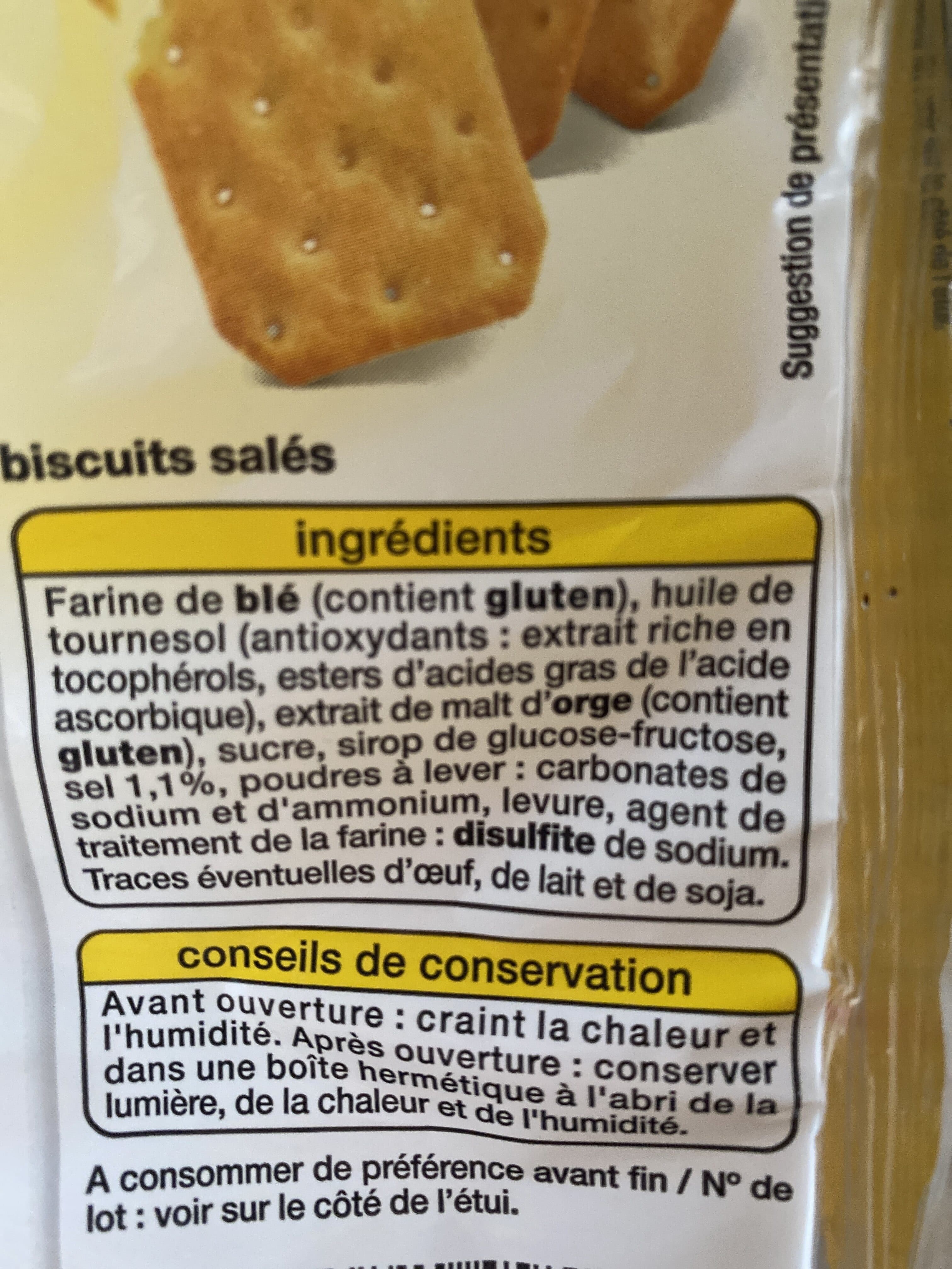 Auchan Crackers salés packshot
