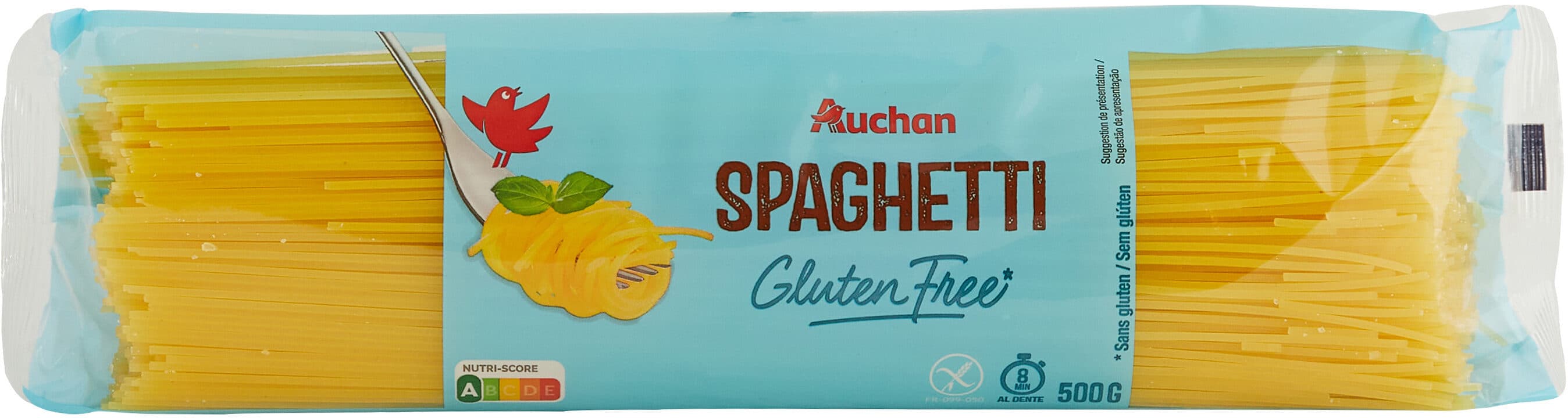 Auchan Spaghetti sans gluten packshot