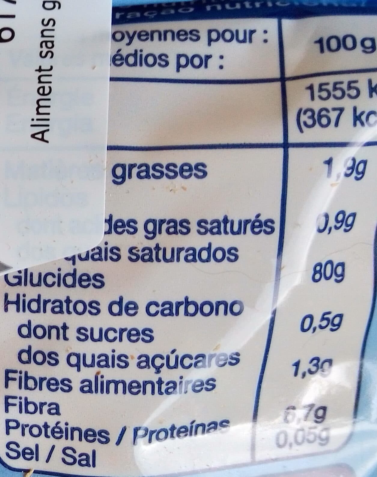 Auchan Macaroni sans gluten packshot